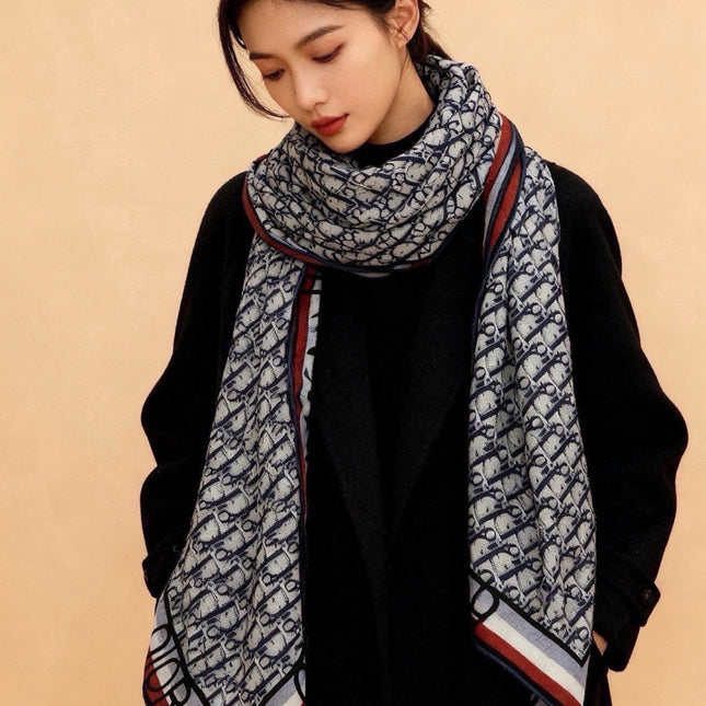 DIOR 26S SCARF 140CM IN CASHMERE SILK 311938