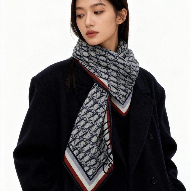 DIOR 26S SCARF 140CM IN CASHMERE SILK 311938