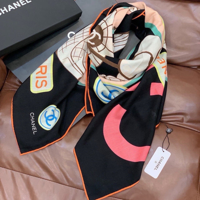 CHANEL 26S SCARF 135 IN SILK 311939