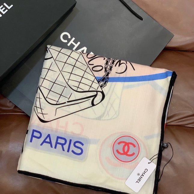 CHANEL 26S SCARF 135 IN SILK 311940