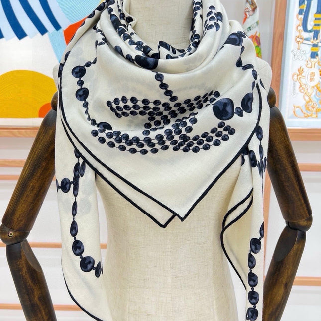 CHANEL 26S SCARF 140 IN SILK 311965
