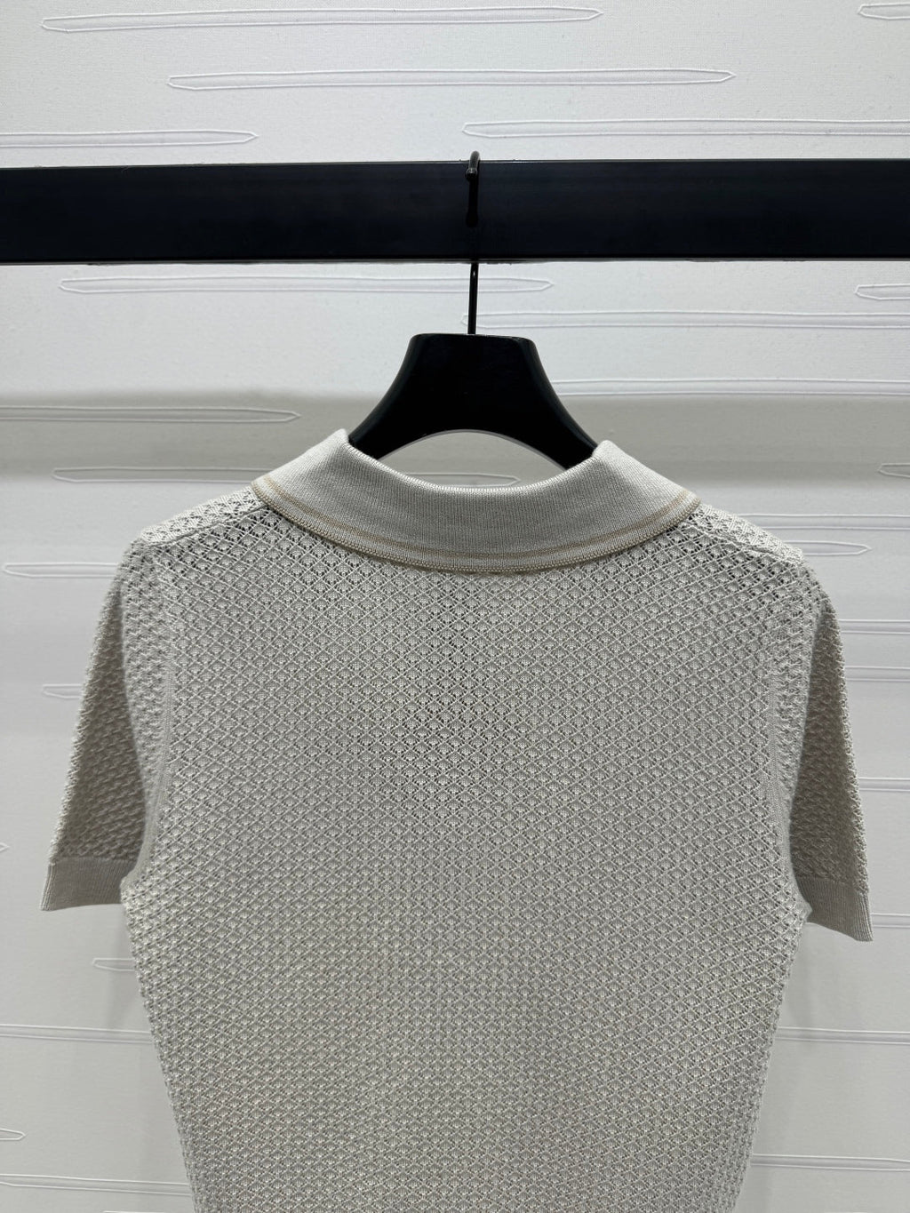 MIUMIU SHORT-SLEEVE KNIT POLO 269487