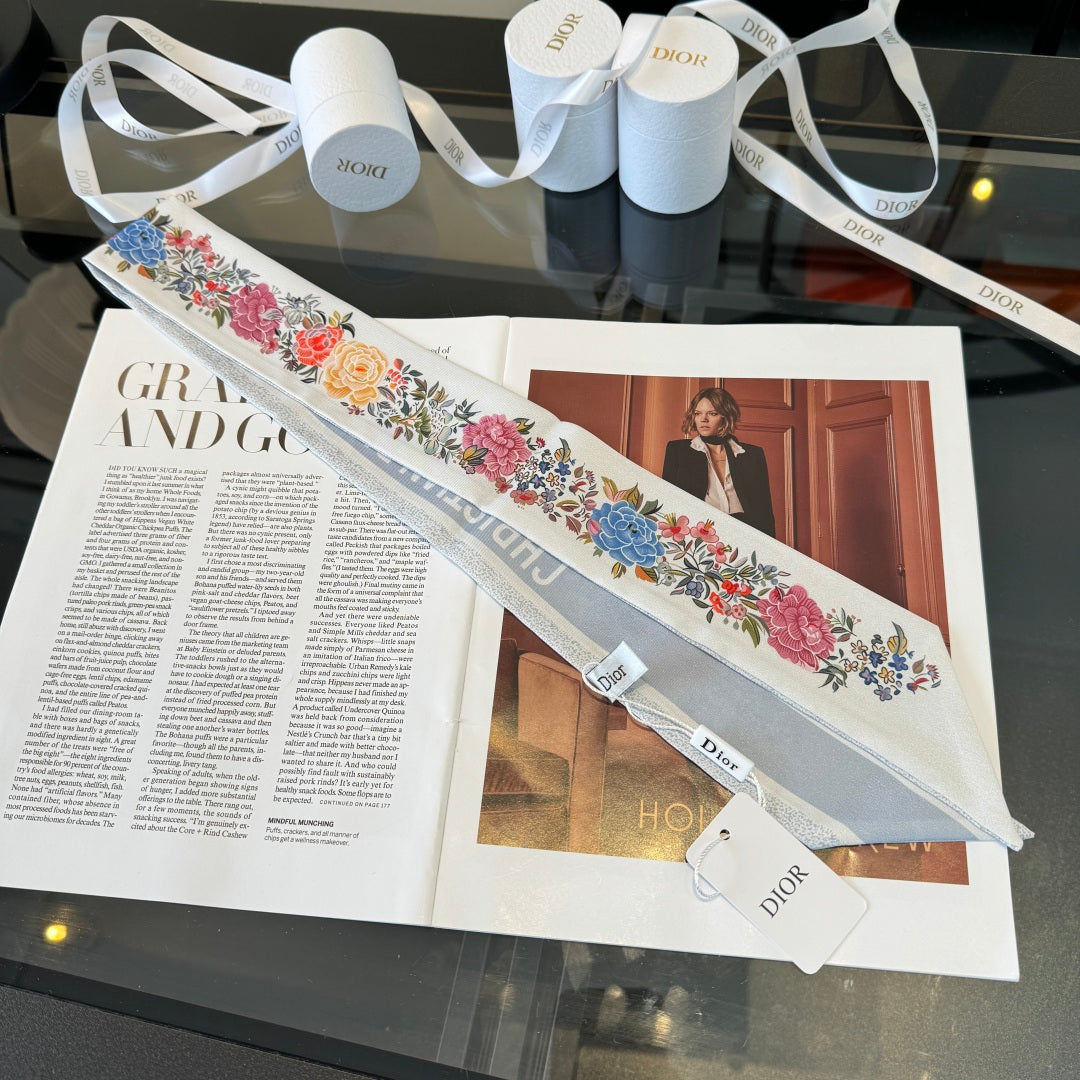 DIOR 26S SCARF 100CM IN SILK 280951