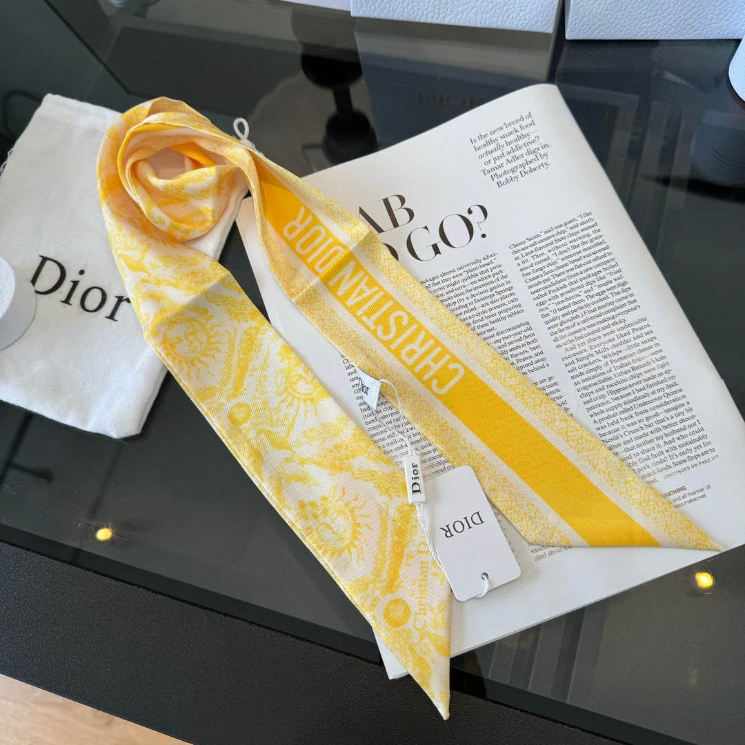 DIOR 26S SCARF 100CM IN SILK 225244