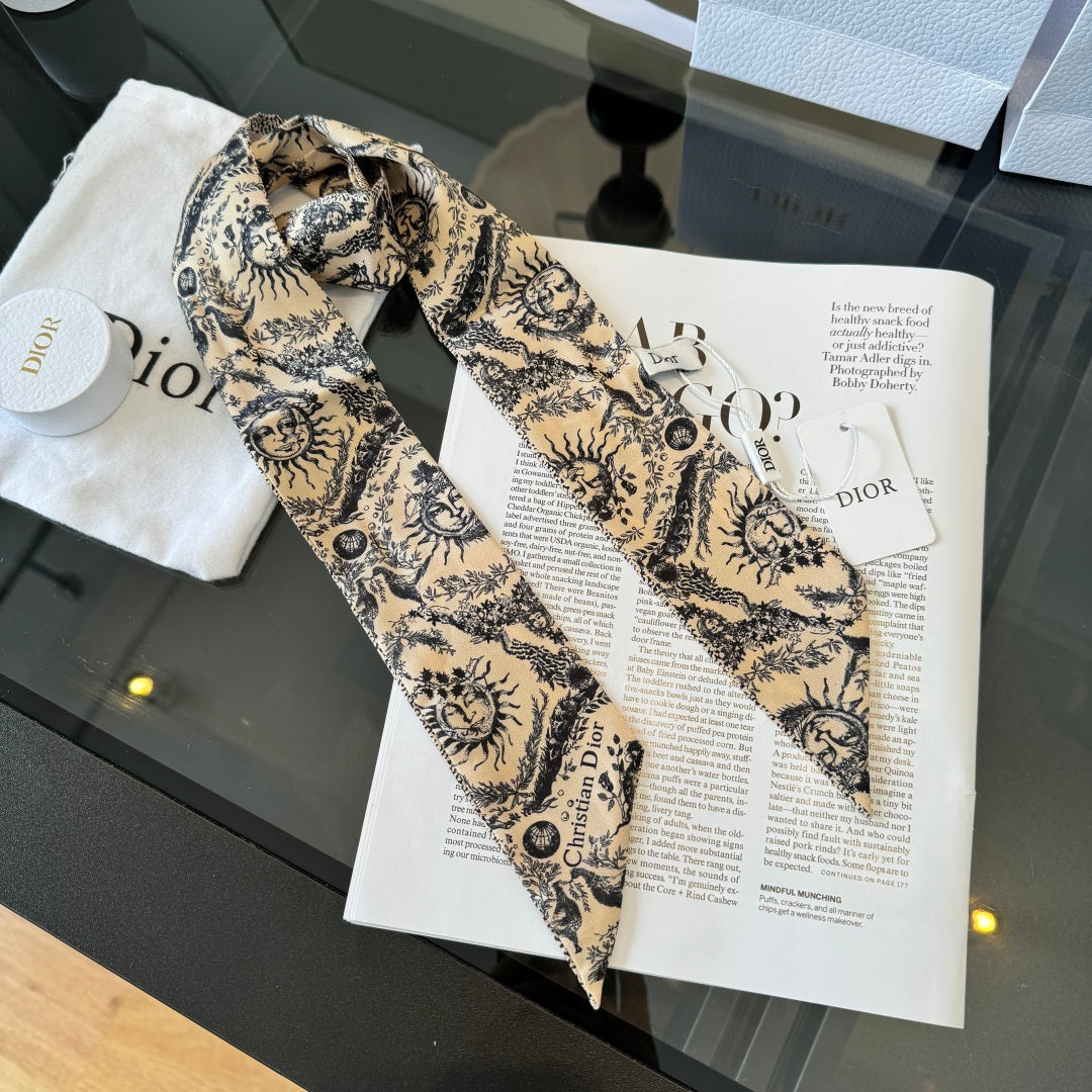 DIOR 26S SCARF 100CM IN SILK 225245