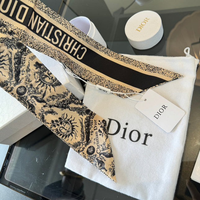 DIOR 26S SCARF 100CM IN SILK 225245