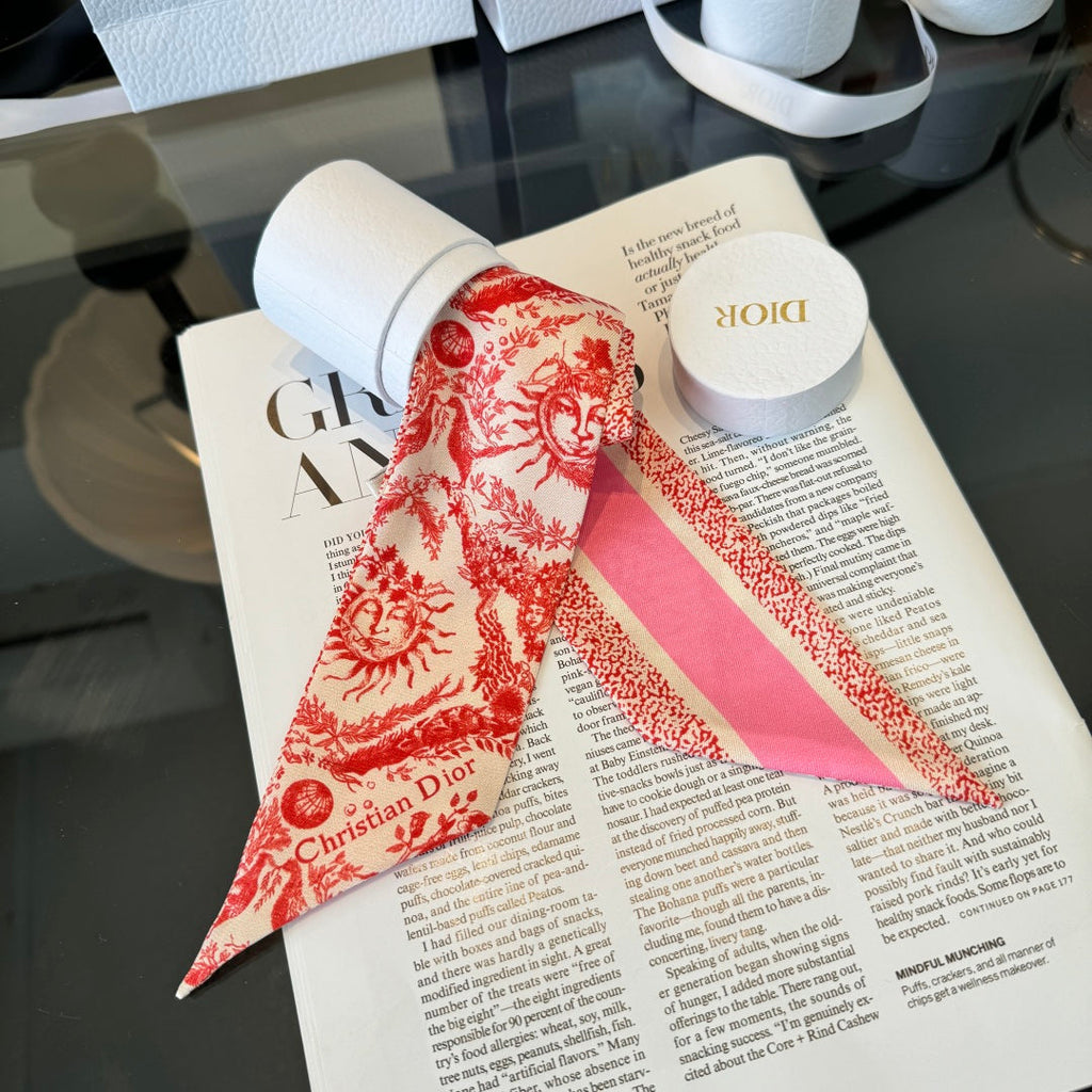 DIOR 26S SCARF 100CM IN SILK 225246