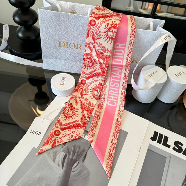 DIOR 26S SCARF 100CM IN SILK 225246