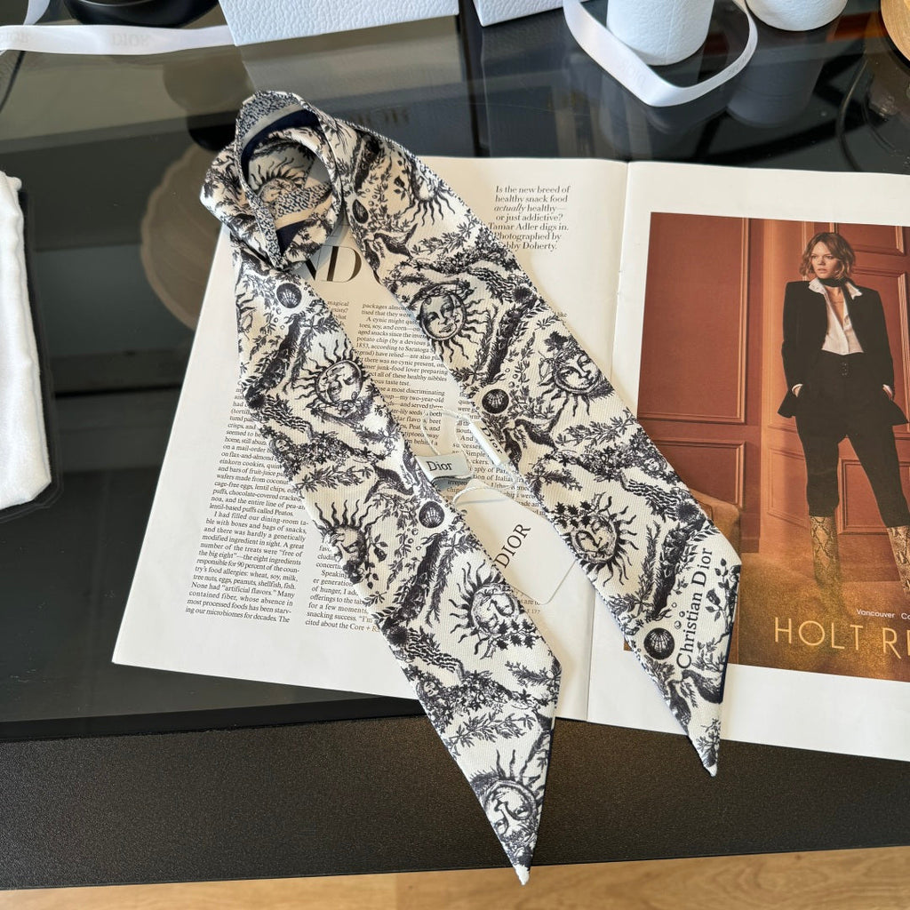 DIOR 26S SCARF 100CM IN SILK 225247