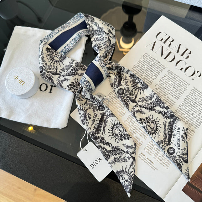 DIOR 26S SCARF 100CM IN SILK 225247