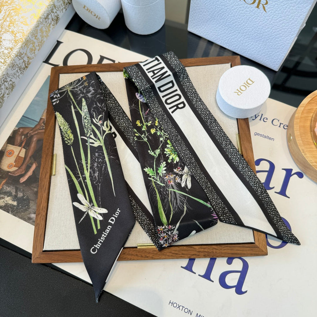 DIOR 26S SCARF 100CM IN SILK 250436