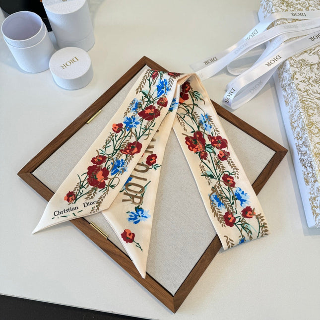 DIOR 26S SCARF 100CM IN SILK 295465
