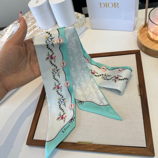 DIOR 26S SCARF 100CM IN SILK 280937