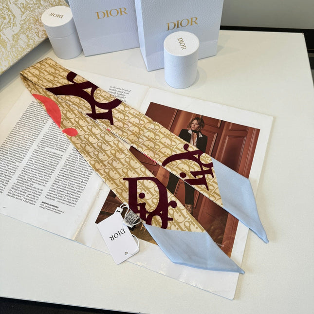 DIOR 26S SCARF 100CM IN SILK 298025