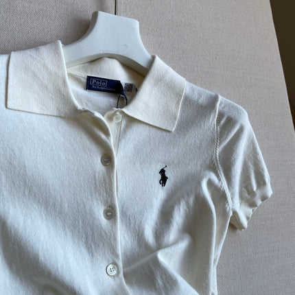 RALPH LAUREN 26S SHORT SLEEVE KNIT POLO TOP 469
