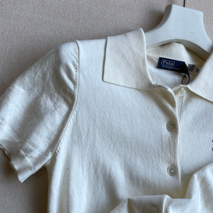RALPH LAUREN 26S SHORT SLEEVE KNIT POLO TOP 469