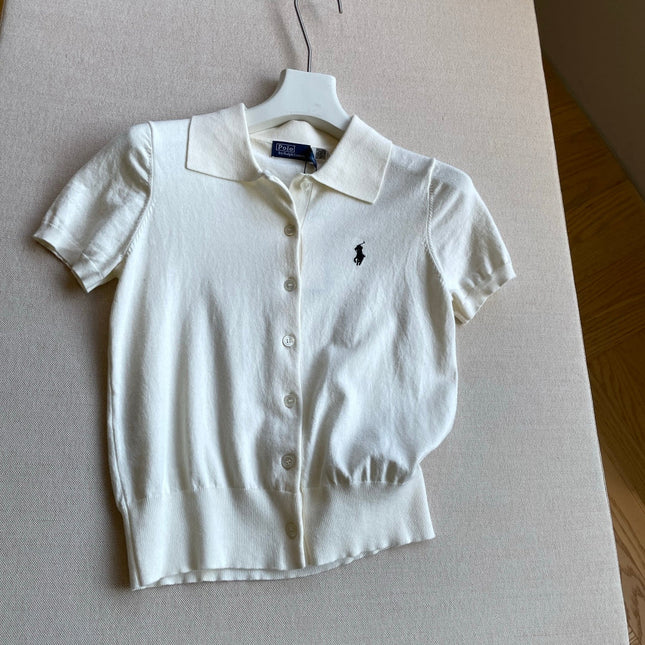 RALPH LAUREN 26S SHORT SLEEVE KNIT POLO TOP 469