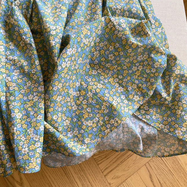 PRADA 26S FLORAL PRINT MIDI SKIRT 1047
