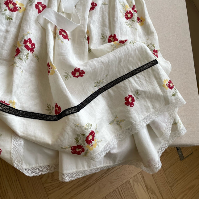 PRADA 26S FLORAL PRINT MIDI SKIRT STYLE 954