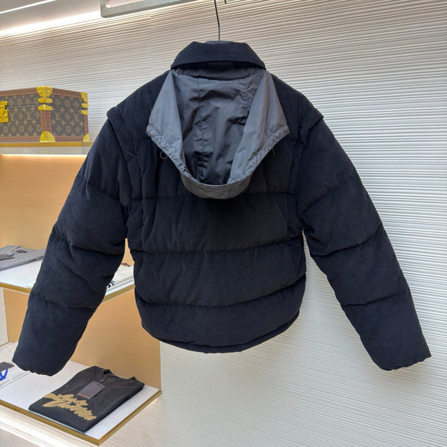 PRADA 25S VELVET PUFFER JACKET 458