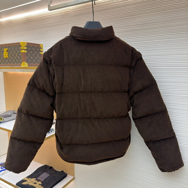 PRADA 25S VELVET PUFFER JACKET 459