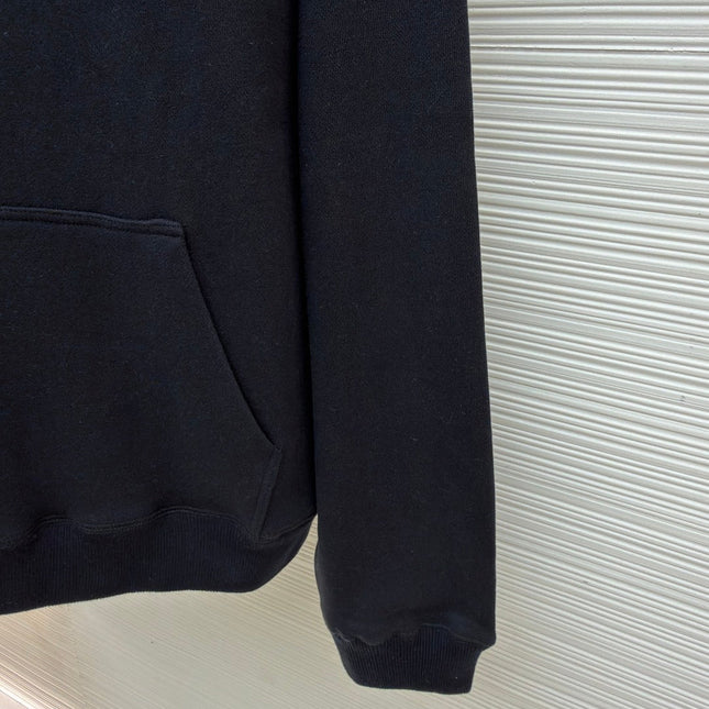 CHROME HEARTS CEMETERY CROSS SEVEN-11 HOODIE IN BLACK
