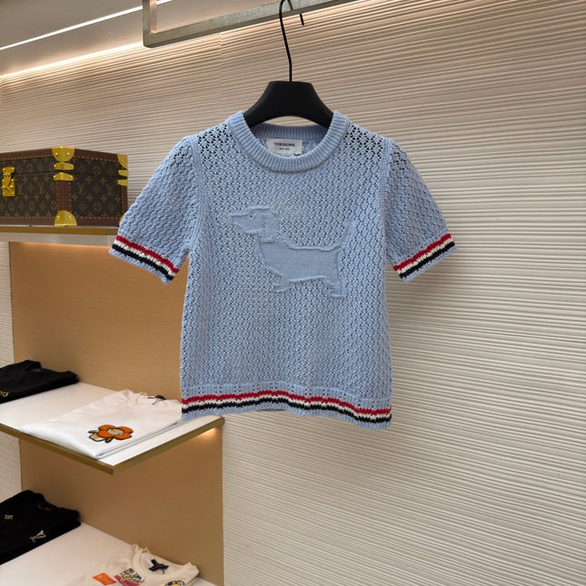 THOM 26S SHORT-SLEEVED KNIT TOP STYLE 155