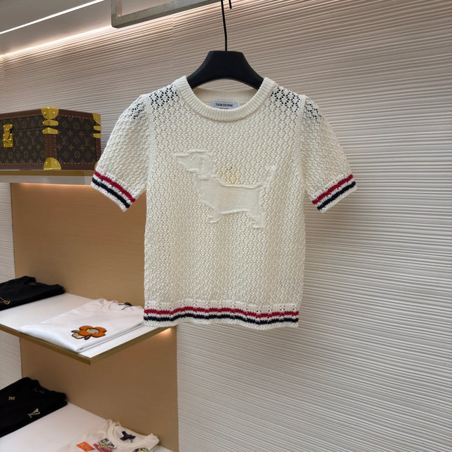 THOM 26S SHORT-SLEEVED KNIT TOP STYLE 156
