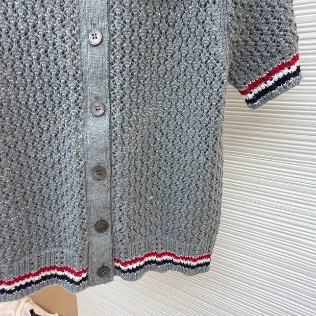 THOM 26S SHORT-SLEEVED KNIT POLO SHIRT STYLE 153