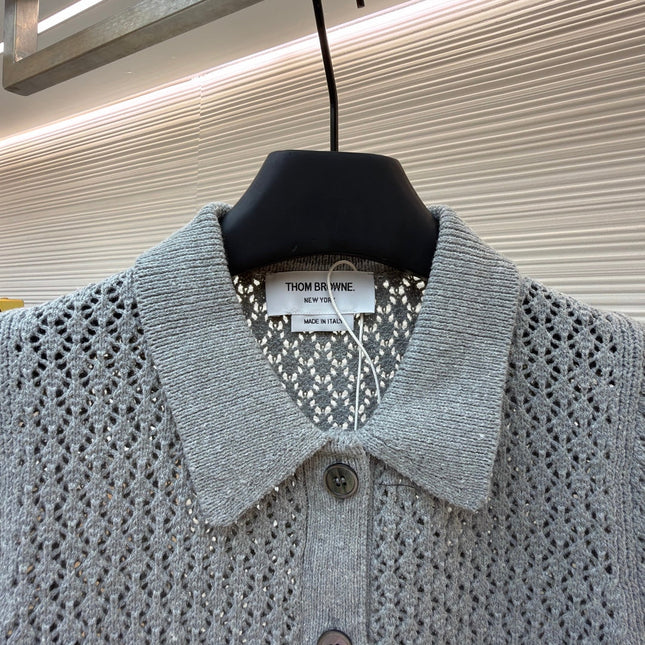 THOM 26S SHORT-SLEEVED KNIT POLO SHIRT STYLE 153