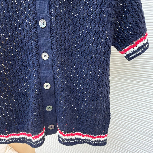 THOM 26S SHORT-SLEEVED KNIT POLO SHIRT STYLE 152