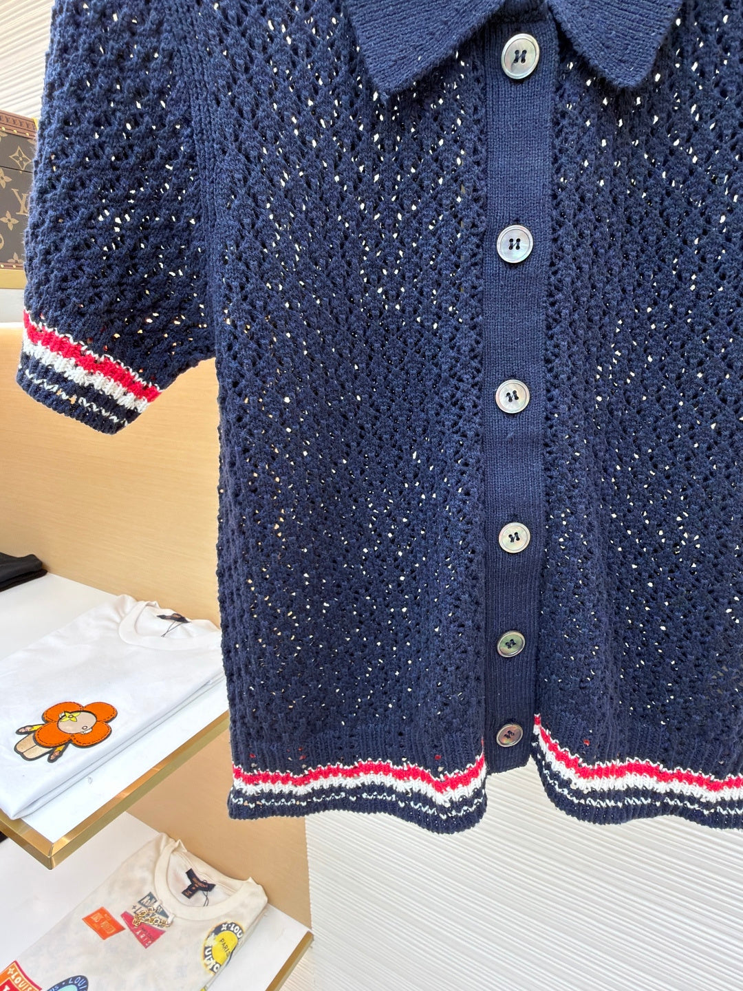 THOM 26S SHORT-SLEEVED KNIT POLO SHIRT STYLE 152