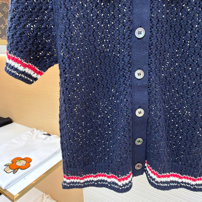 THOM 26S SHORT-SLEEVED KNIT POLO SHIRT STYLE 152
