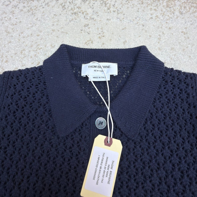 THOM 26S SHORT-SLEEVED KNIT POLO SHIRT STYLE 152