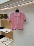 THOM 26S SHORT-SLEEVED KNIT POLO SHIRT STYLE 151
