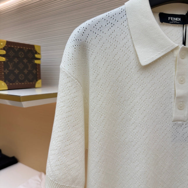 FENDI 26S KNIT POLO SHIRT 028