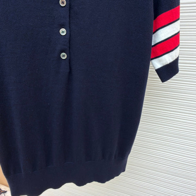 THOM 26S SHORT-SLEEVED KNIT POLO SHIRT STYLE 149
