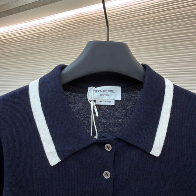 THOM 26S SHORT-SLEEVED KNIT POLO SHIRT STYLE 149