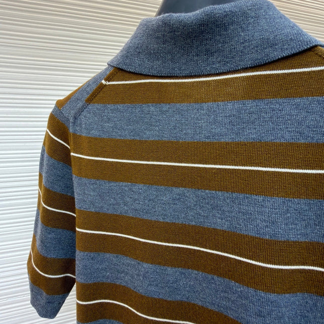 MIUMIU 26S SHORT-SLEEVED KNIT POLO SHIRT STYLE 1090