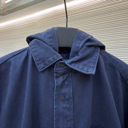BALENCIAGA 26S HOODED DENIM JACKET 200