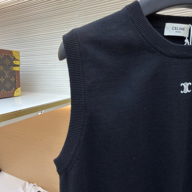 CELINE 26S SLEEVELESS SWEATER 482