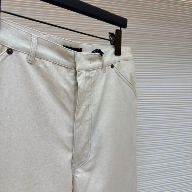 PRADA 26S LINEN COTTON TROUSERS 1015