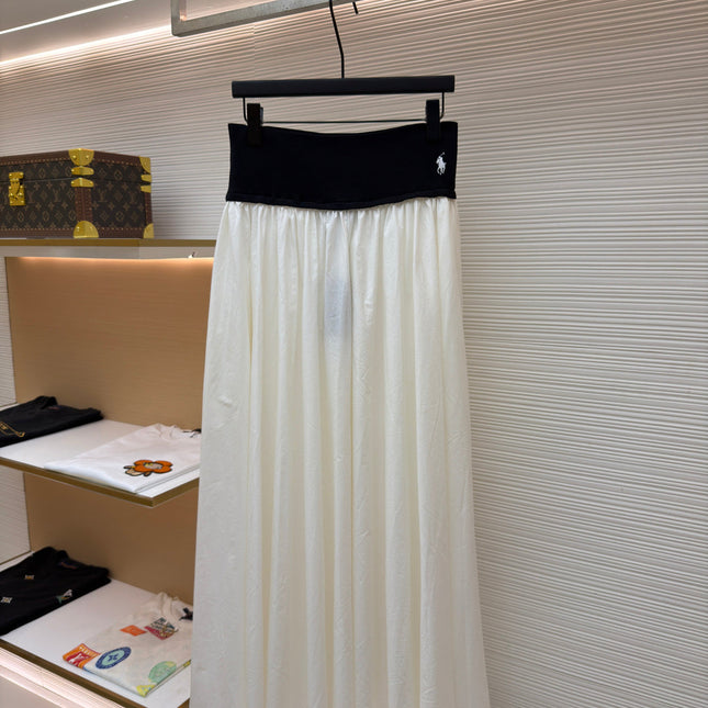 RALPH LAUREN 26S PLEATED MAXI SKIRT 430
