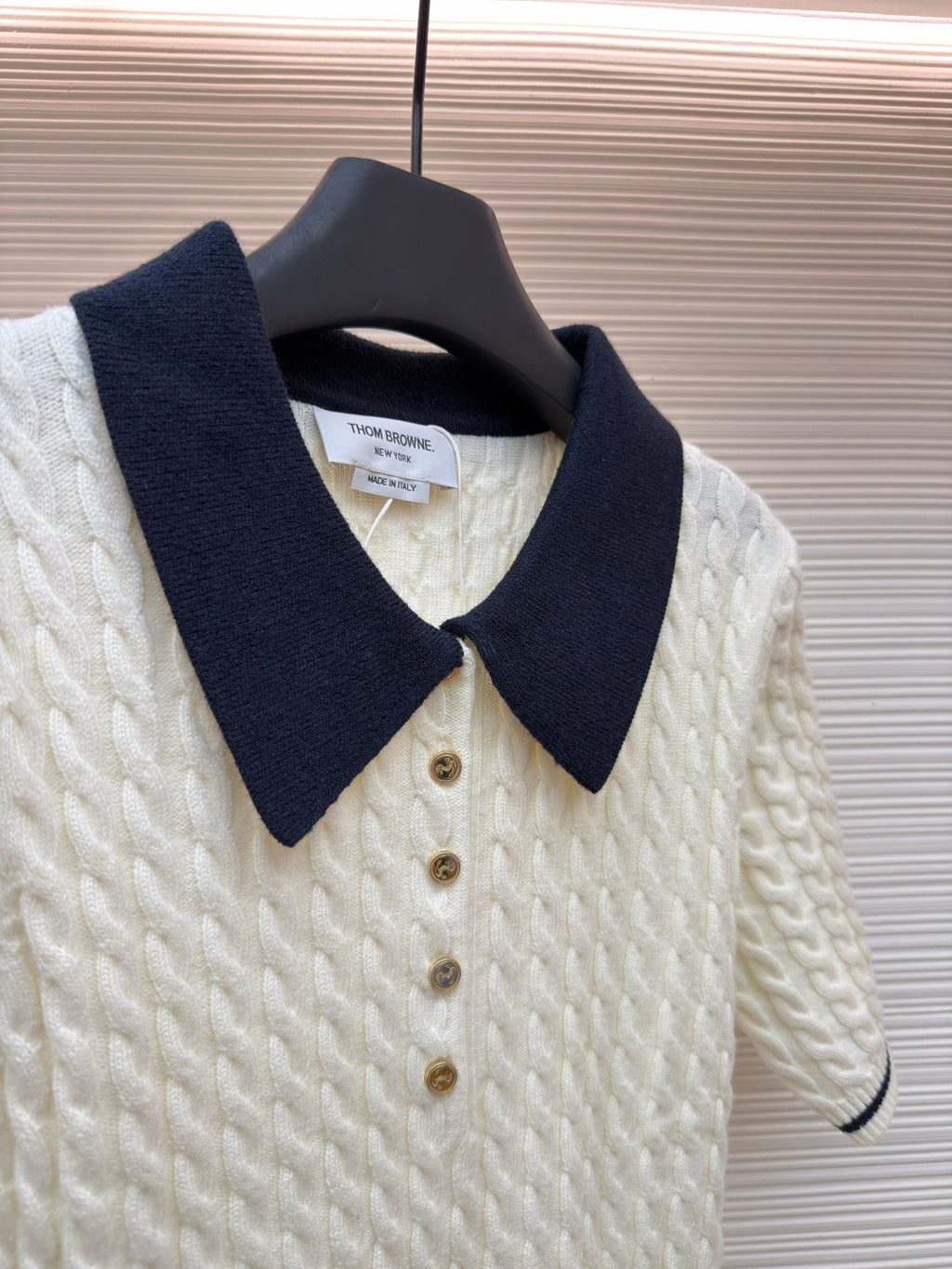 THOM 26S SHORT SLEEVE POLO KNIT TOP STYLE 237