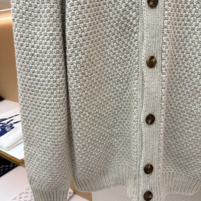 LORO PIANA 26S BUTTON-UP KNIT CARDIGAN 935