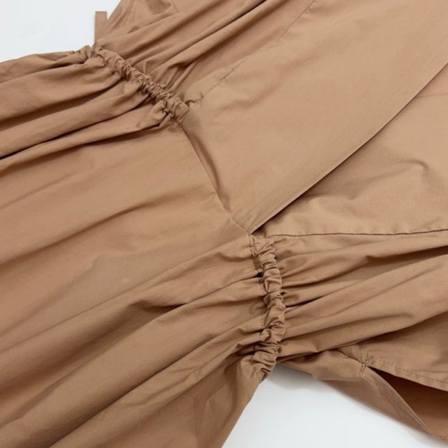 MAX MARA 25S V-NECK SHORT-SLEEVE RAGLAN DRESS 113