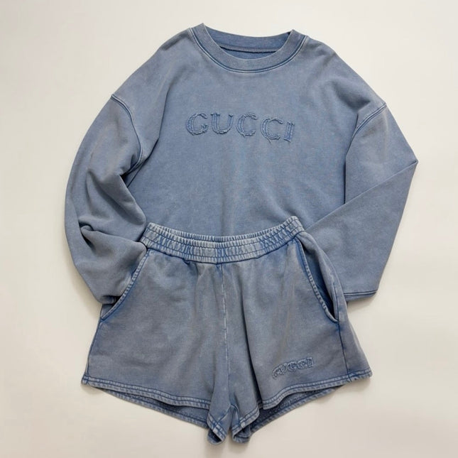 GUCCI 26S SWEATSHIRT AND SHORTS SET 188