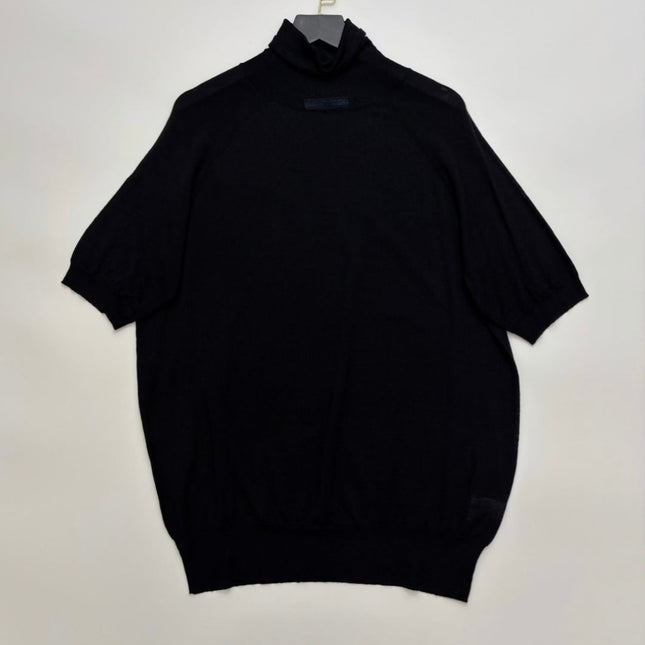 PRADA 25S SHORT-SLEEVE TURTLENECK SWEATER 430