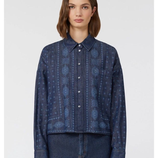 MAX MARA 25S DENIM COTTON SHIRT 168