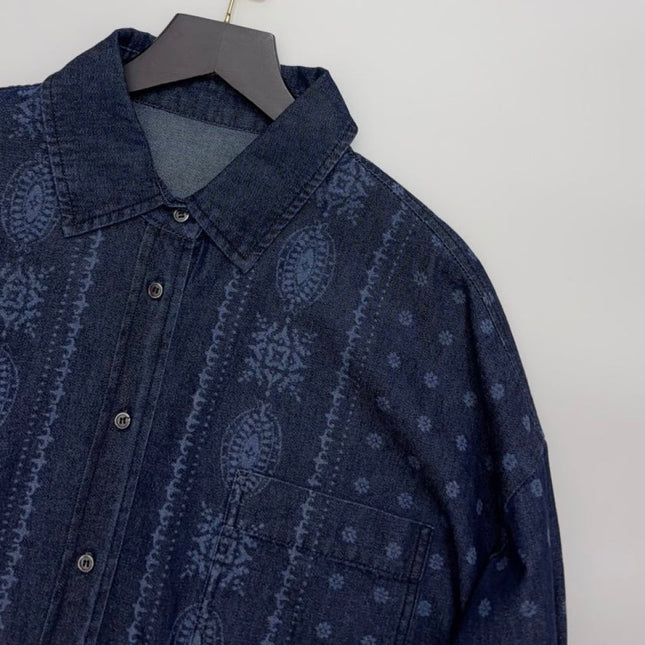 MAX MARA 25S DENIM COTTON SHIRT 168